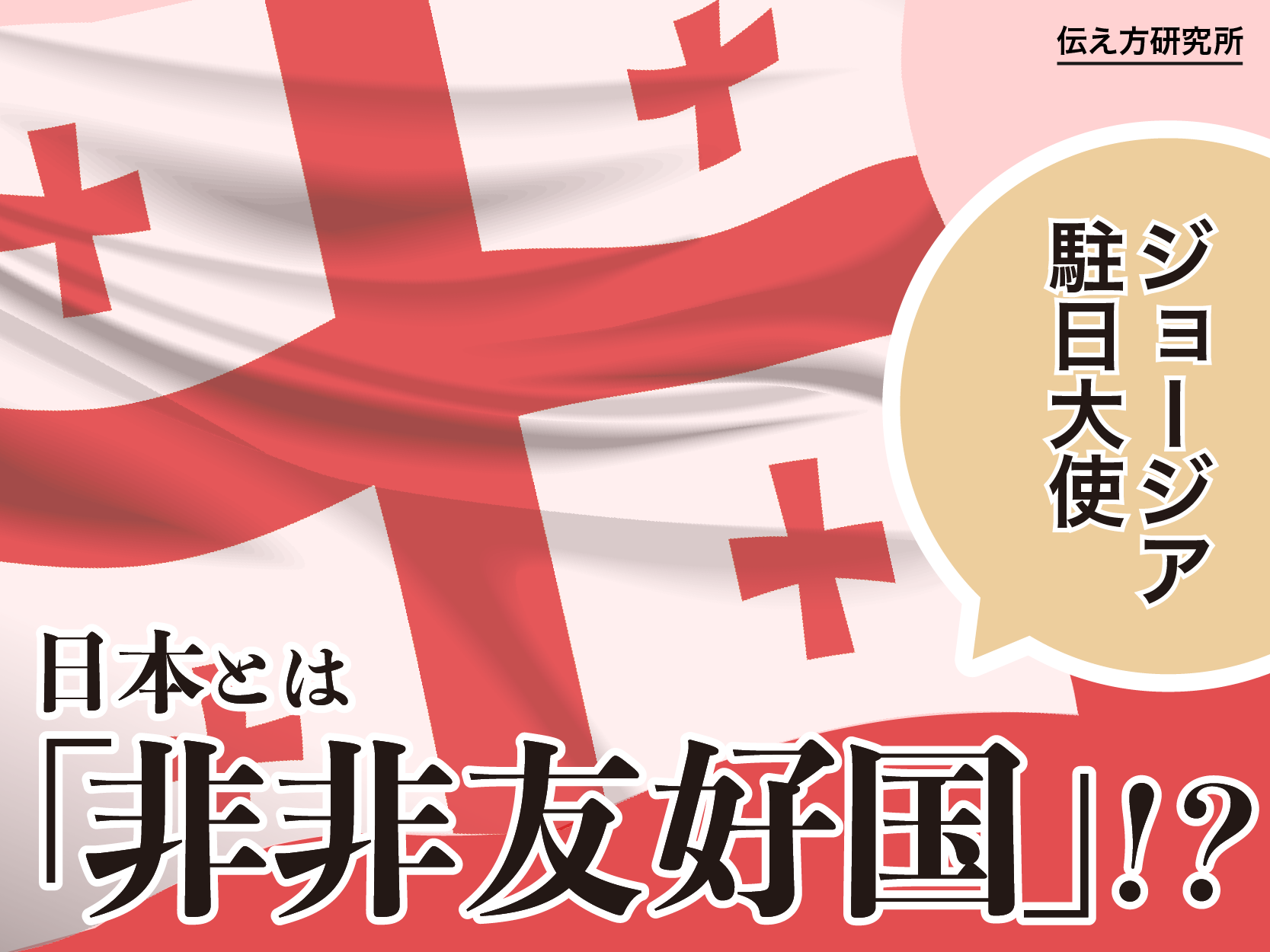 ジョージア駐日大使　日本とジョージアは「非非友好国」